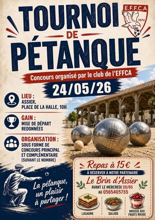 🔴 TOURNOI DE PÉTANQUE ⚪️